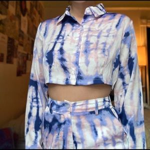 AWESOME tye dye silky set